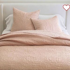 Pottery Barn King Quilt- Soft Rose